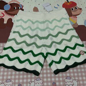 Casablanca Gradient Wave Knit Shorts